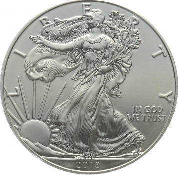 USA 1 Dollar 2018 Silver Eagle - 1 Unze Feinsilber